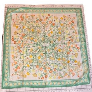 Hermes Scarf OEillets Sauvages Et Autres Caryophyllee 100% Silk Carree 90